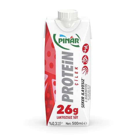 Pınar Proteinli Süt Çilekli 500 Ml