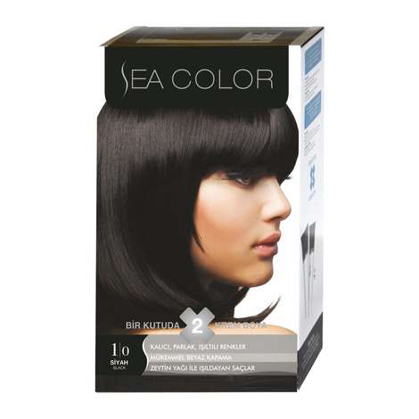 Sea Color Saç Boyası Siyah 1.0 100 ml